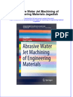 [Download pdf] Abrasive Water Jet Machining Of Engineering Materials Jagadish online ebook all chapter pdf 