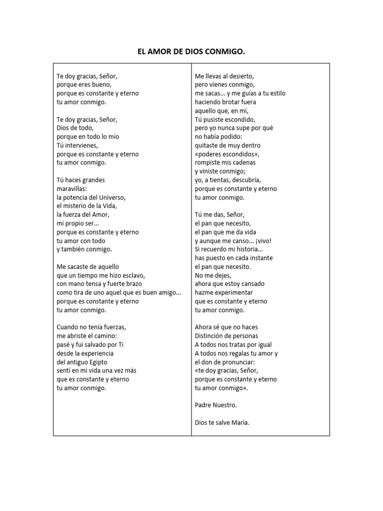 El Amor Eterno de Dios en Mi Vida | PDF | Amor