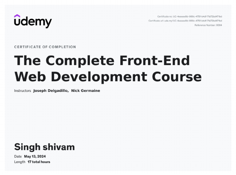 Backend Development Course Udemy