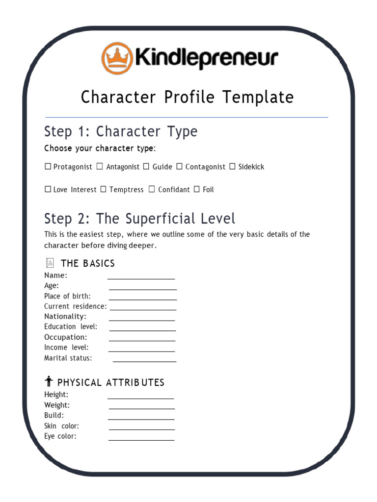 Character Profiling (1) PDF