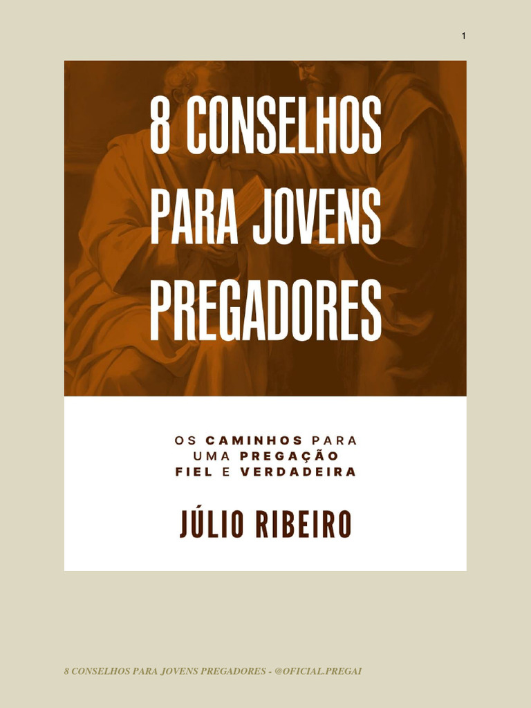 8 Conselhos Para Jovens Pregadores Segunda Edição Pdf Oração Sermão