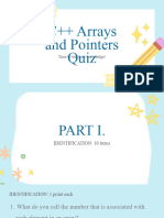 Quiz Arrays