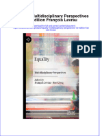[Download pdf] Equality Multidisciplinary Perspectives 1St Edition Francois Levrau online ebook all chapter pdf 