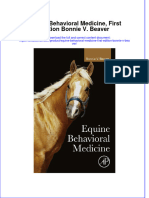 (Download PDF) Equine Behavioral Medicine First Edition Bonnie V Beaver Online Ebook All Chapter PDF