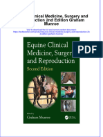 (Download PDF) Equine Clinical Medicine Surgery and Reproduction 2Nd Edition Graham Munroe Online Ebook All Chapter PDF