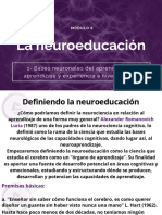 6.1 Bases neuronales del aprendizaje El aprendizaje y experiencia a nivel neurona