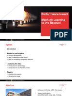 Performance Issue - Machine Learning To The Rescue Maarten Smeets