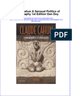 (Download PDF) Claude Cahun A Sensual Politics of Photography 1St Edition Gen Doy Online Ebook All Chapter PDF