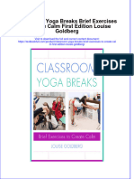 [Download pdf] Classroom Yoga Breaks Brief Exercises To Create Calm First Edition Louise Goldberg online ebook all chapter pdf 
