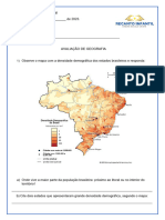 avaliação DE GEOGRAFIA 1 BIMESTRE 2023