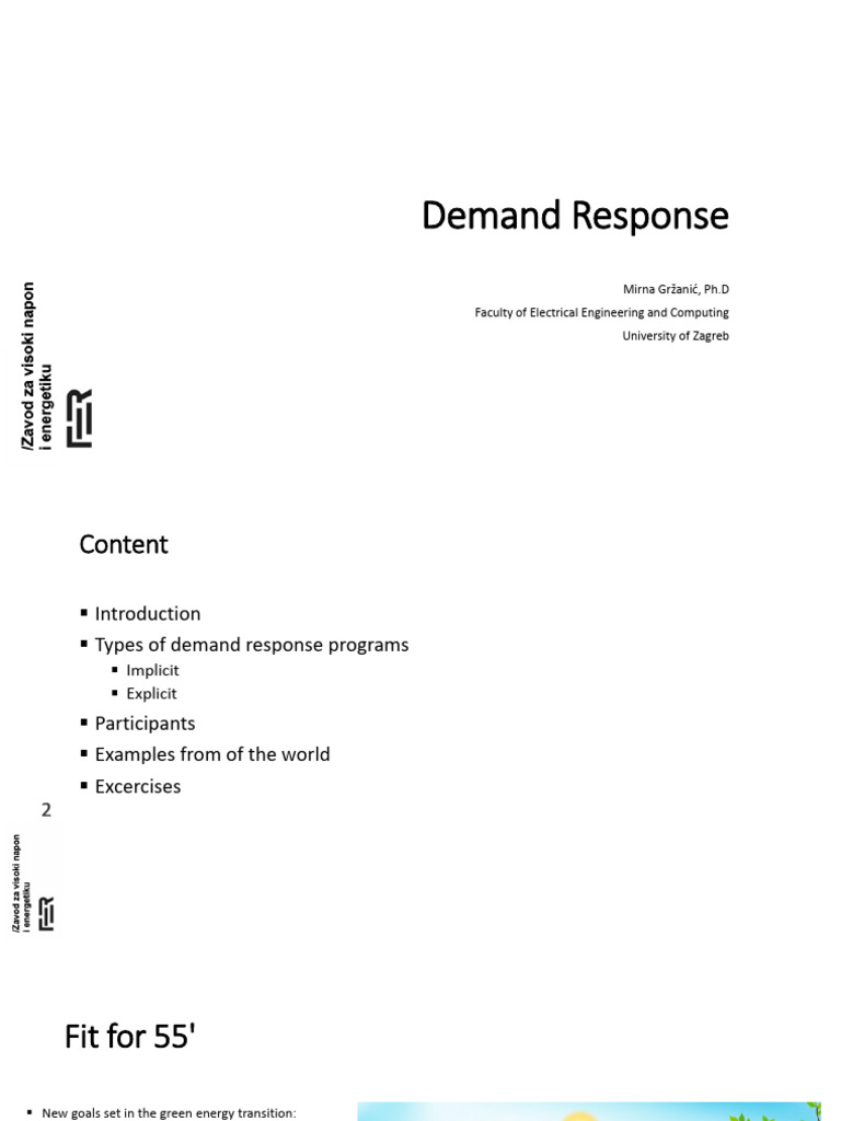 Demand Response: Types and Examples | PDF | Electric Power | Power ...