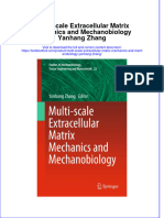 [Download pdf] Multi Scale Extracellular Matrix Mechanics And Mechanobiology Yanhang Zhang online ebook all chapter pdf 
