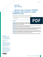 Evaluation of The Genexpert Mtb/Rif To Diagnose Tuberculosis in A Public Health Laboratory