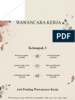 Kelompok 3 - WAWANCARA KERJA & SIMULASI WAWANCARA KERJA