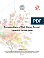 Compendium of Nutritional Data of Common Indian Food