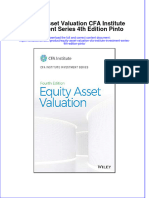 (Download PDF) Equity Asset Valuation Cfa Institute Investment Series 4Th Edition Pinto Online Ebook All Chapter PDF