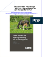 [Download pdf] Equine Reproductive Physiology Breeding And Stud Management 5Th Edition Davies Morel Phd online ebook all chapter pdf 