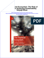 [Download pdf] The Financial Ecosystem The Role Of Finance In Achieving Sustainability Satyajit Bose online ebook all chapter pdf 