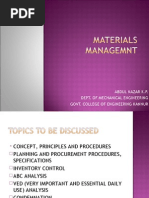 Materials management