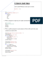 Python Imp Pro: Write A Python Program To Print Fibonacci Series Up To N Terms