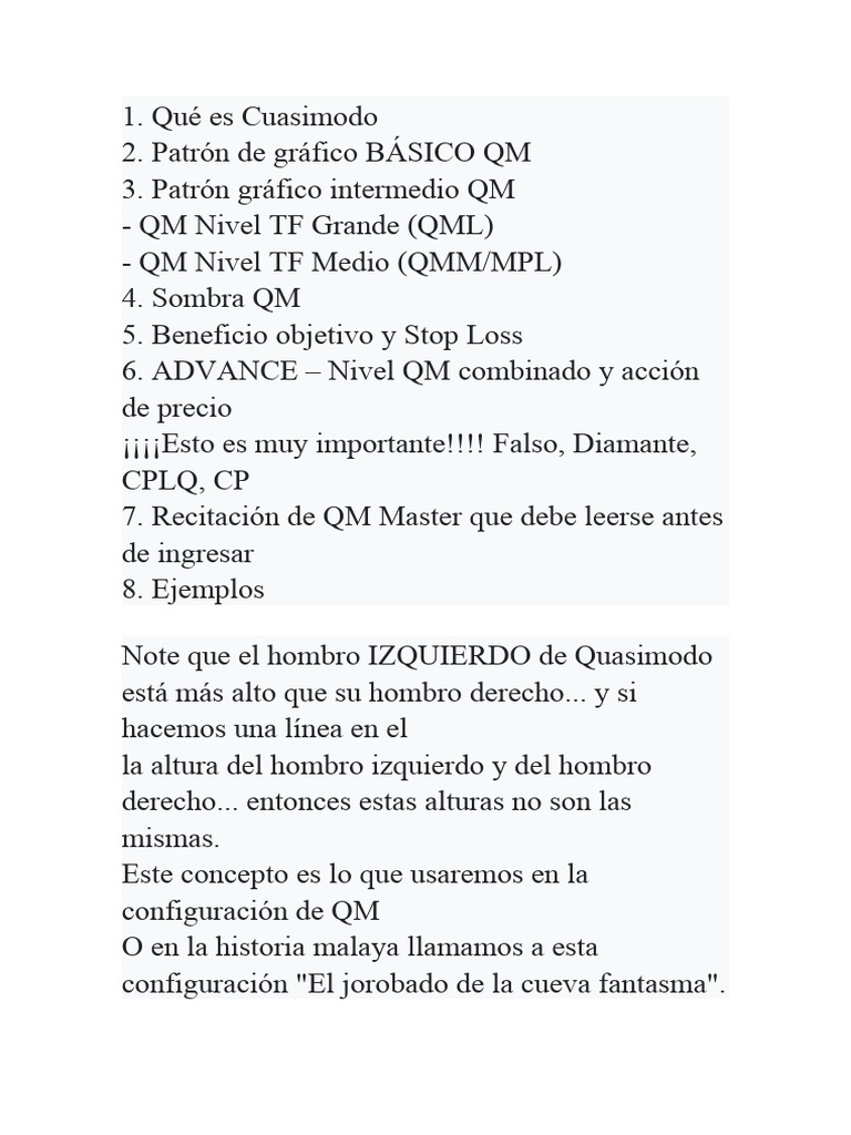 Estrategias del Patrón Quasimodo en Forex | PDF