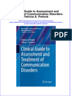 (Download PDF) Clinical Guide To Assessment and Treatment of Communication Disorders Patricia A Prelock Online Ebook All Chapter PDF