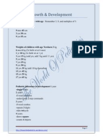 Pediatrics Mnemonics