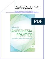 [Download pdf] Essence Of Anesthesia Practice Fourth Edition Lee A Fleisher online ebook all chapter pdf 