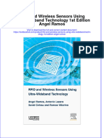 [Download pdf] Rfid And Wireless Sensors Using Ultra Wideband Technology 1St Edition Angel Ramos online ebook all chapter pdf 