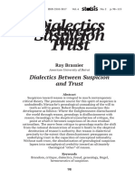 怀疑与信任之间的辩证法Dialectics Between Suspicion and Trust