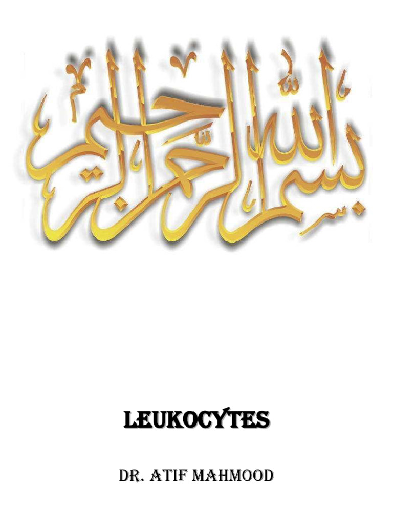 Dr. Atif - WBC's Edited | PDF | Science & Mathematics
