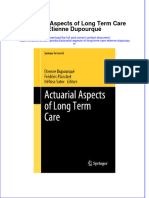 (Download PDF) Actuarial Aspects of Long Term Care Etienne Dupourque Online Ebook All Chapter PDF