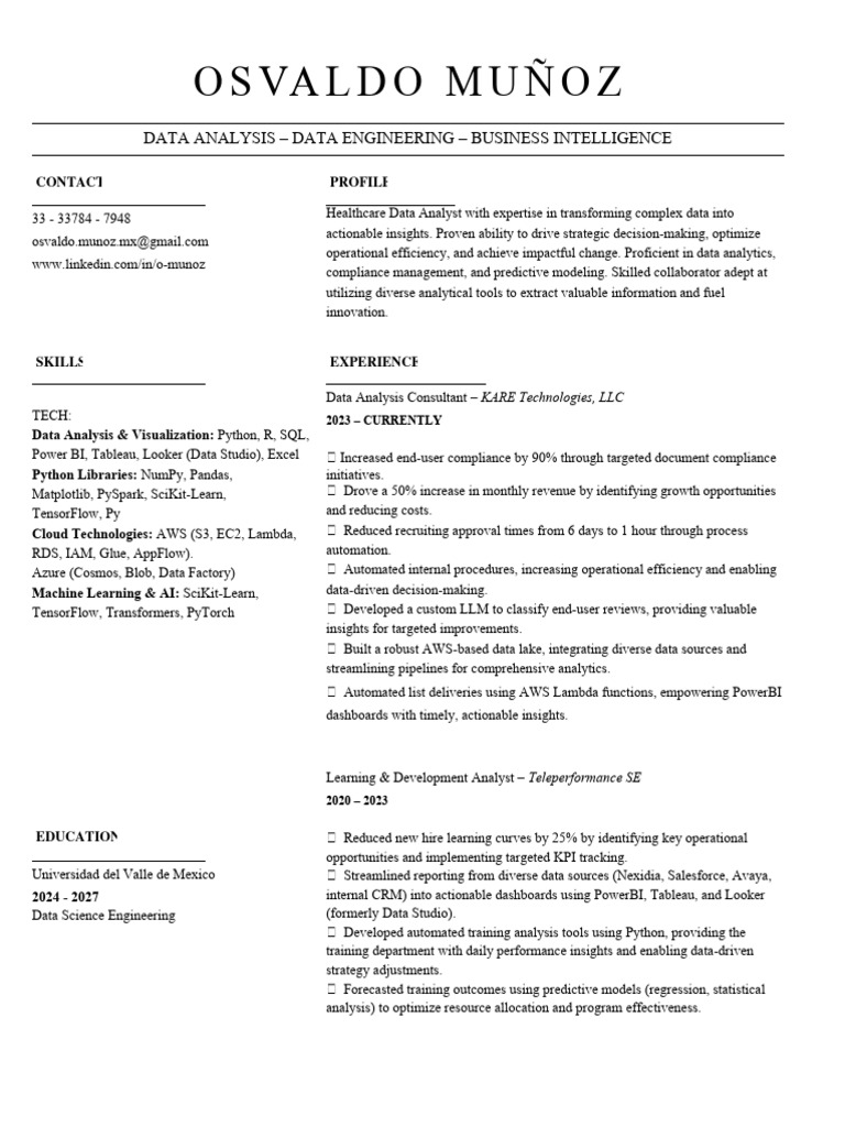Healthcare Data Analyst Profile | PDF | Analytics | Data Analysis
