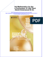 [Download pdf] Essential Mathematics For The Australian Curriculum 10 10A Third Edition David Greenwood Et Al online ebook all chapter pdf 