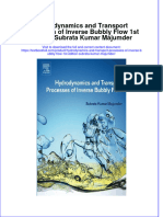 (Download PDF) Hydrodynamics and Transport Processes of Inverse Bubbly Flow 1St Edition Subrata Kumar Majumder Online Ebook All Chapter PDF