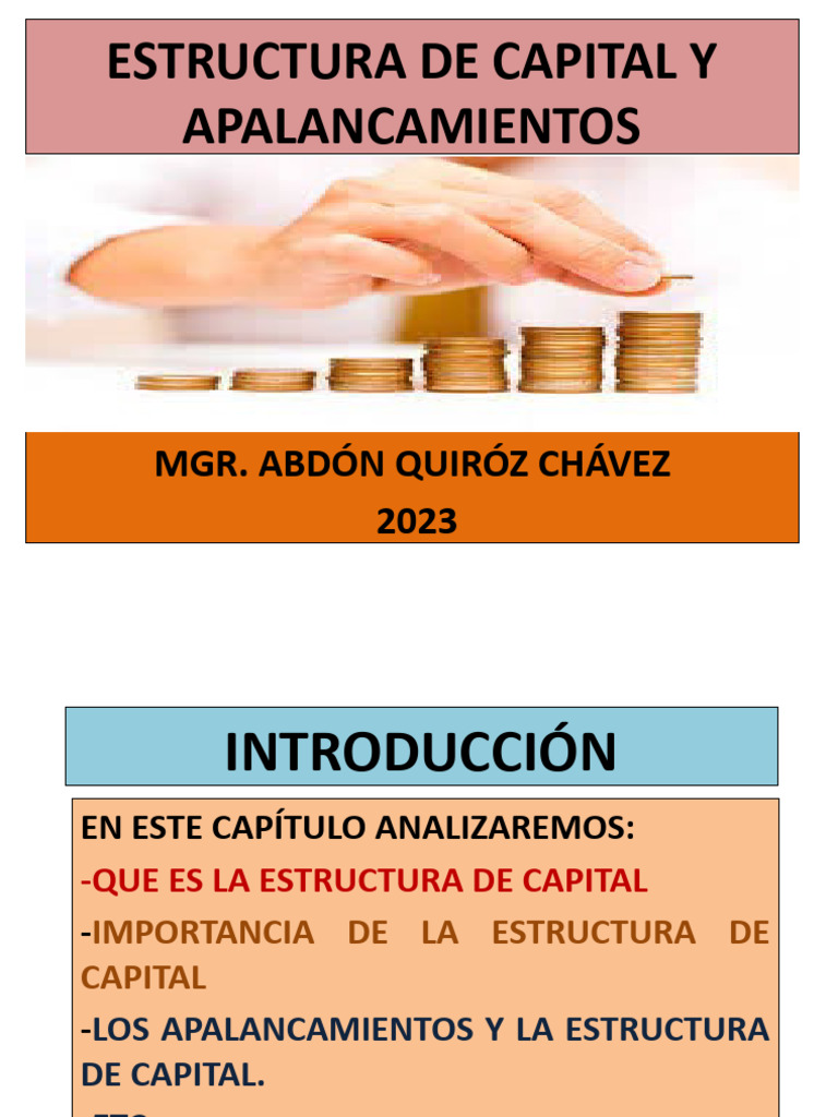 Estructura de Capital y Apalancamientos | PDF | Apalancamiento ...