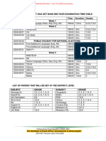 Revised 2024 Mopani West Get Band Mid-Year Exam Time-Table