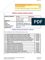 Manoj KumarPrice List