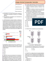 Fisiologia Animal Comparada 1 - Nutrição