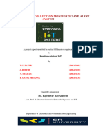 Fundamentals of Iot: A Project Report Submitted in Partial Fulfilment of Requirement For The Course On