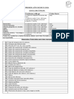 Lista de Útiles 1° Básico 2024