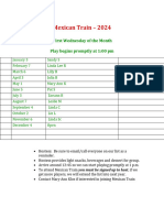 2024 Mexican Train Schedule 1