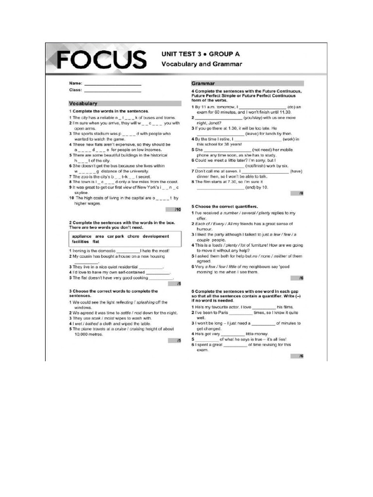 Test 3 Unit | PDF