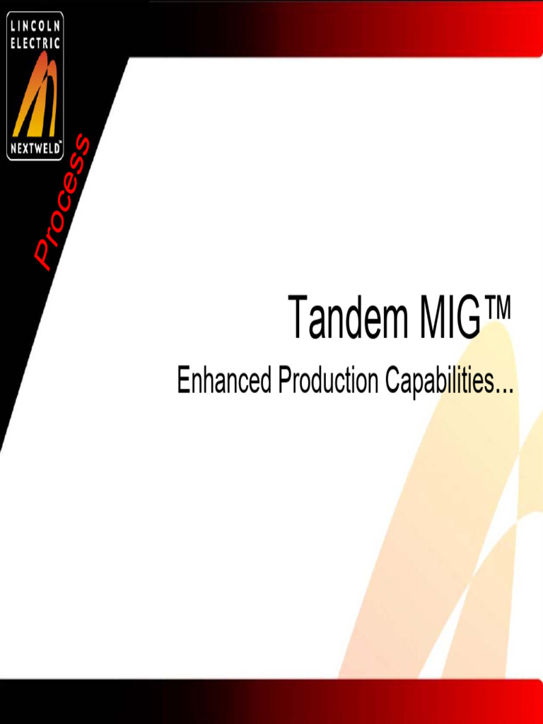 NW Tandem MIG Jan 04 | PDF | Welding | Construction