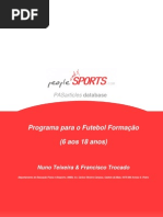 Programa para futebol formação ( 6 aos 18 anos )
