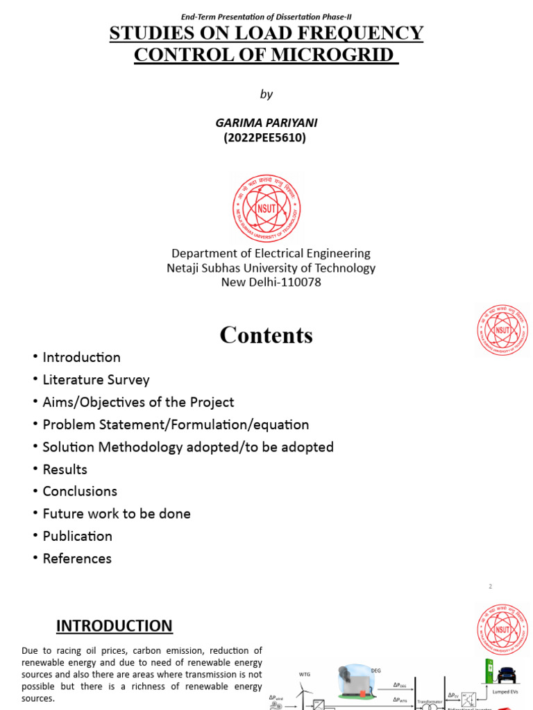 Load Frequency Control in Microgrids | PDF | Control Theory ...