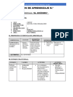 Sesión de Aprendizaje Sinonimo