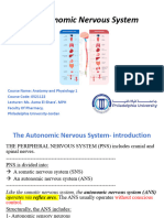 6 - Autonomic Nervous System - Ms. Asma El-Shara