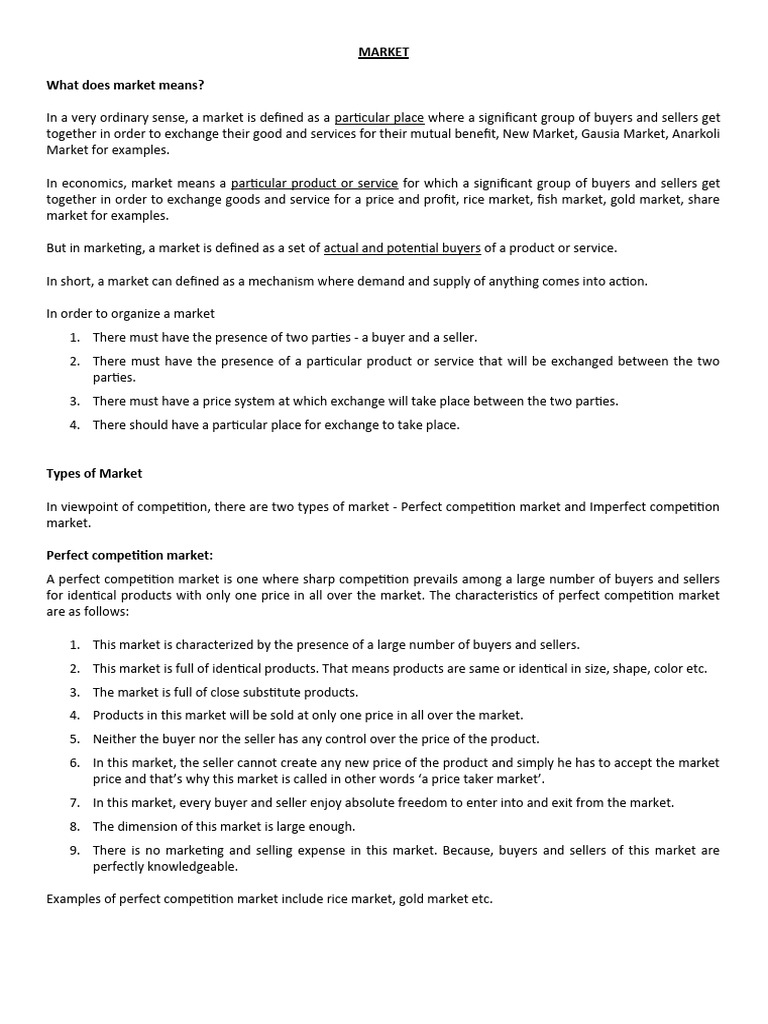 Market Pdf Imperfect Competition Monopoly