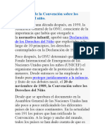 La Historia de La Convención Sobre Los Derechos Del Niño